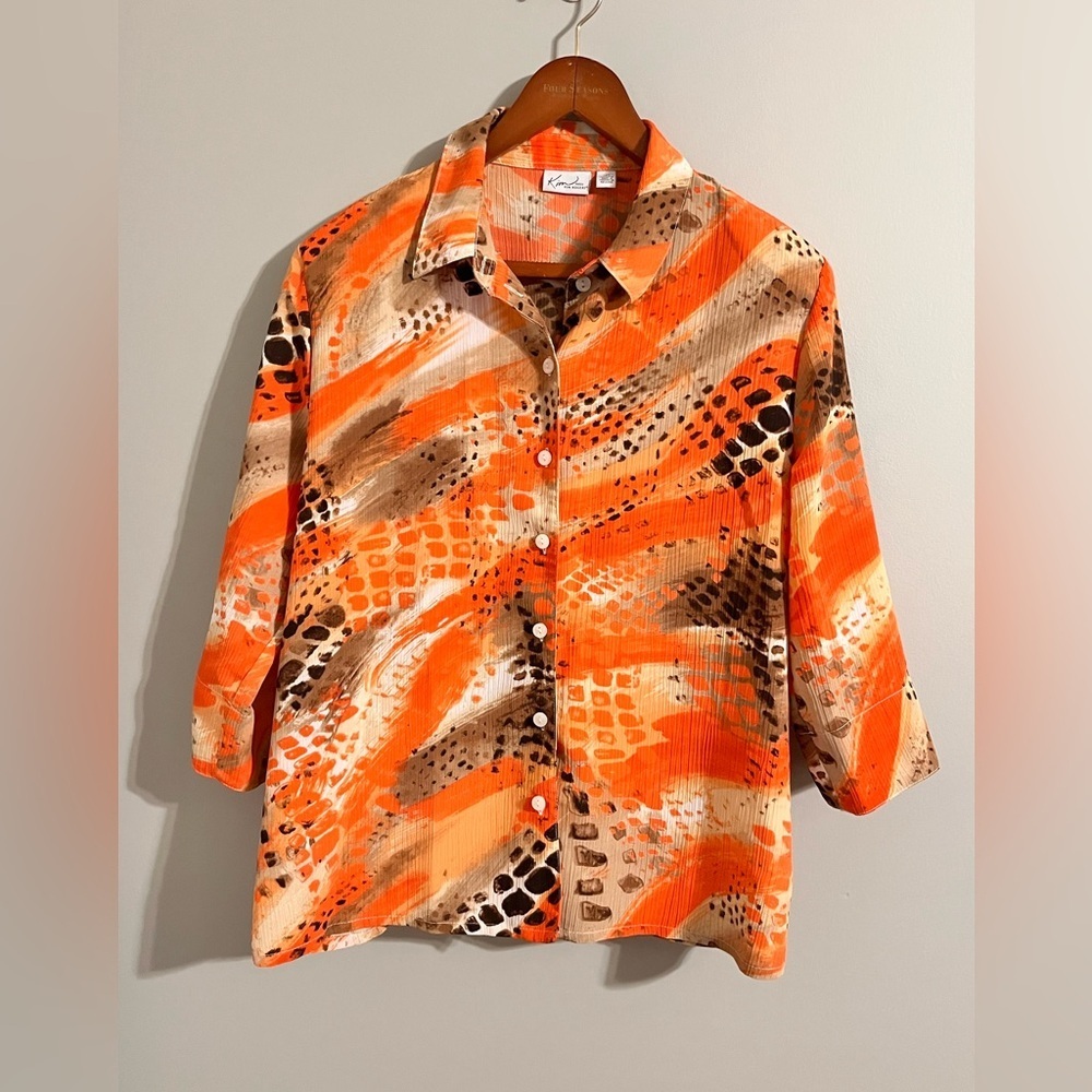 Kim Rogers Button-Up Blouse